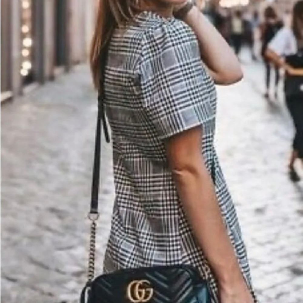 Zara plaid mini dress size small